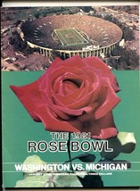 Michigan vs Washington Rose Bowl Football Program 1-1-1981 - £53.08 GBP
