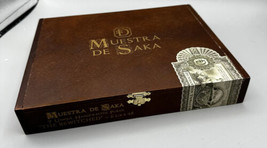 Cigar Box Empty Muestra De Saka Puros Bewitched April 2022 Grown Wood Box - £7.41 GBP