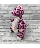 Webkinz Spotty Dinosaur Plush Pink Purple Stuffed Animal Toy HM339 No Code - £8.37 GBP