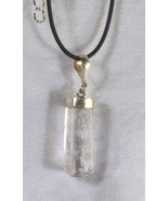 #4964 Kunzite necklace with 18&quot; rope chain - Grey hue - £22.71 GBP