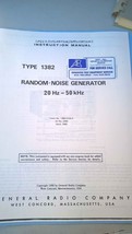 GenRad Type 1382 Random-Noise Generator 20Hz - 50kHz 1382-0100-A Instr M... - $29.95