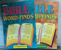Bible Word-Finds Puzzle Book Set(Volume 52 &amp; 53) (Kappa Puzzles) - £7.71 GBP