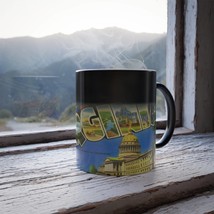 Color Changing! Greetings From West Virginia ThermoH Morphin Ceramic Coffee Mug  - £11.77 GBP