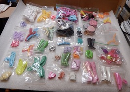 Barbie Fashion Doll Shoes Assorted Mix Lot NIB Presorted in Bags&amp; Carry ... - $49.99