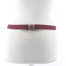 Koret City Blues Red Burgundy Cinch Stretched Skinny Belt One Size Magne... - $16.83