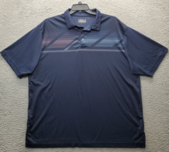 Ben Hogan Golf Performance Polo Shirt Mens 2XL Navy Slit Short Sleeve Co... - $24.36