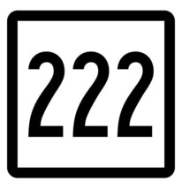 Connecticut State Route 222 Sticker Decal R5224 Highway Route Sign - £1.15 GBP+