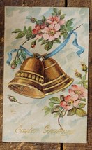 Easter Greetings - Bells with Dogwood Flowers - 1907-1915 Postcard - £2.38 GBP