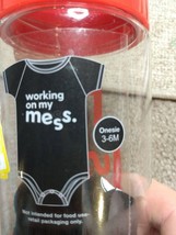 Mess In A Bottle Infant &#39;Working On My Mess&#39; Bodysuit 3-6mo - £5.56 GBP