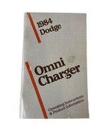 1984 Omni Charger Owner Operating Manual Book Dodge Chrysler Instruction... - £7.88 GBP