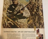 1960s Federal Shotgun Shells Vintage Print Ad Advertisement pa13 - £4.76 GBP