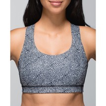 Lululemon All Sport Sports Bra Plush Petal Black Ghost 8 - £18.97 GBP