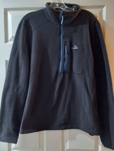 LL Bean Adult Fleece Pullover Size Large Black - £19.97 GBP