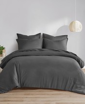 Clean Spaces 7-Pieces Comforter Set Size King Color Dark Gray - $183.83