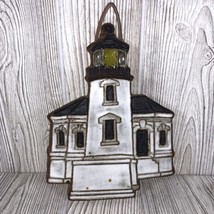 Victoria Littlejohn Ceramics Marked Rustic Grey Green White Lighthouse Pottery - £17.08 GBP