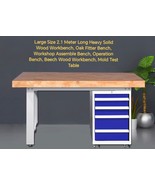 Large Size Heavy Solid Wood Workbench, Oak Fitter Bench, Workshop Assemb... - €2.777,10 EUR