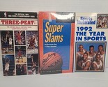 VHS Basketball Lot Of 3 Three Peat Chicago Bulls, ESPN Super Slams, Spor... - $11.04