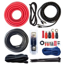 , 4 Gauge Ofc Complete 0 Ga Copper Amplifier Install Wiring Kit - £83.40 GBP