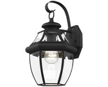 Livex Lighting 2151-04 Monterey 1 Light Outdoor Black Finish Solid Brass... - $131.99