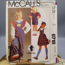 Vintage Sewing PATTERN McCalls 8718, Calamity Jane 1983 Childrens Jumper Overall - $10.70