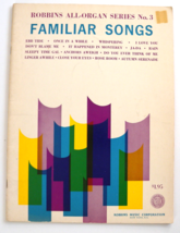 Robbins All Organ Series No. 3 Familiar Songs Robbins Music Corporation ... - £7.75 GBP