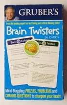 Gruber’s Brain Twisters 36 Cards - £6.30 GBP