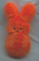 Just Born PEEPS ORANGE BUNNY PEEP 14&quot; Plush STUFFED ANIMAL Toy 2014 - $19.80
