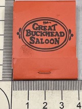 Matchbook Cover  Great Buckhead Saloon Atlanta  Piedmont-Peachtree Crossing gmg - £9.56 GBP