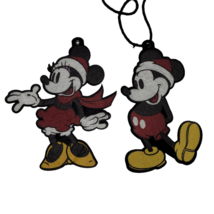 Vintage Disney Store Mickey and Minnie Felt Ornaments Gift Toppers Decor... - $14.95