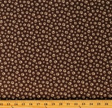 Cotton Paw Print Dogs Prints Animals Fabric Print by the Yard D653.19 - £9.55 GBP