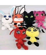 Miraculous: Tales of Ladybug &amp; Cat Noir  Set of 6 Plush 8&quot; Spirit Hallow... - $89.05