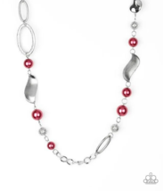 Paparazzi All About Me Red Necklace - New - £3.60 GBP
