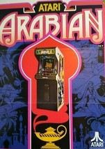 Arabian Arcade FLYER Original 1983 Retro Game Video Promo Paper Artwork   - £21.30 GBP