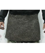Medieval Knight Chain mail Skirt 9 mm Flat Riveted With Washer Halloween... - £50.33 GBP