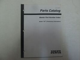 Volvo Penta Master Part Number Index Model WT Parts Catalog 3850083-1 - €6,86 EUR