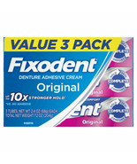 Fixodent Complete Original Denture Adhesive Cream, 2.4oz - 3 Pack ORIGINAL - $21.66