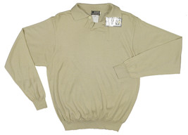 NEW Vintage 90&#39;s Gianni Versace Couture Mens Sweater!  Tan  Wool Silk &amp; Cashmere - £160.84 GBP
