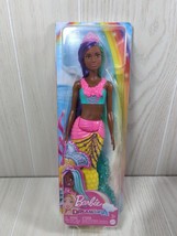 Barbie doll Dreamtopia Mermaid AA African American tan brown skin purple hair - £11.67 GBP