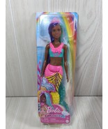 Barbie doll Dreamtopia Mermaid AA African American tan brown skin purple... - $14.84