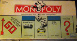 Monopoly, Parker Brothers Real Estate Trading Game - £28.69 GBP
