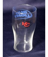 Kansas City Chiefs Bud Light Beer Glass red KC Arrowhead logo - £9.02 GBP