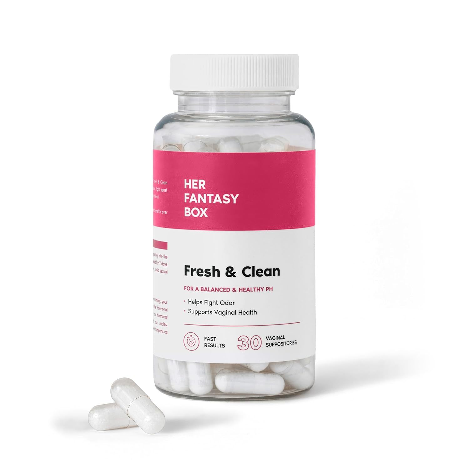 Fresh & Clean Ph Restore Vaginal Suppositories - Natural Vaginal Health Support