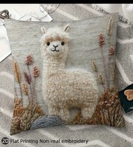 Llama Polyester Throw Pillow Cover - $242.67 MXN