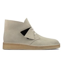 Clarks Originals Desert Coal Boots Men&#39;s Off White Suede 26156684 - $159.95