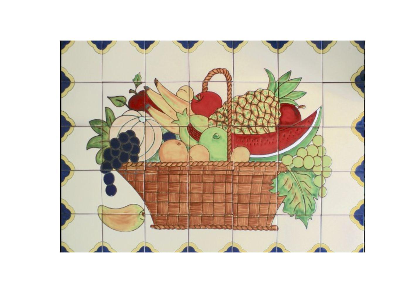 Mexican Talavera High Relief Mural - Frutero1 - - $333.00