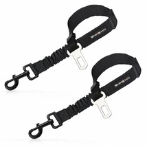 2 Pack Adjustable Dog Harness For Car Seatbelt Connector Restrain Tether For Pet - £13.02 GBP