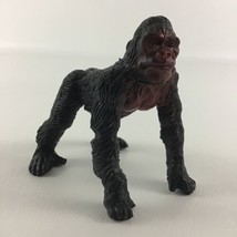 Vintage Gorilla Collectible 3.5&quot; Figure Monkey Great Ape Realistic Primate - £13.91 GBP
