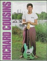 Richard Cousins with his 1987 Fender Jazz Bass Guitar 8 x 11 pin-up phot... - £3.31 GBP