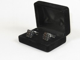 Men J.Valintin Cufflinks by Vitorofolo for French Cuff Shirt V35-23 Black image 2