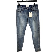 Anthropologie EVIDNT Los Angeles TATE Skinny Size 26 Blue Denim New - £21.84 GBP